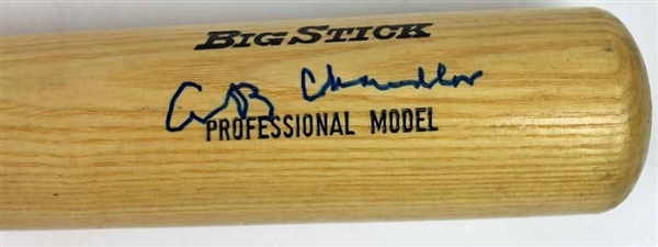 Rare Happy Chandler Single Signed Baseball Bat (JSA & PSA/DNA)