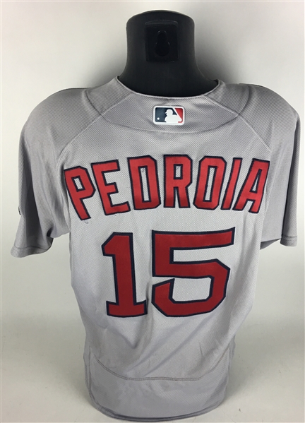 Dustin Pedroia Game Worn/Used 2017 Boston Redsox Jersey (MLB)