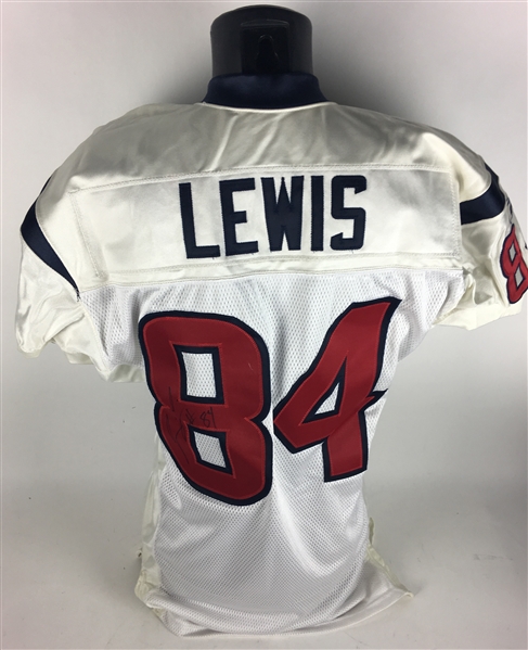 Jermaine Lewis Game Used & Signed 2003 Houston Texans Jersey (Mears Guaranteed)