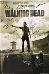 The Walking Dead Cast Signed 24" x 36" Poster w/ 24 Autographs! (Beckett/BAS Guaranteed)