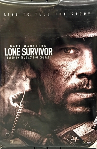Mark Wahlberg Signed "Lone Survivor" 24" x 36" Movie Poster (PSA/DNA)