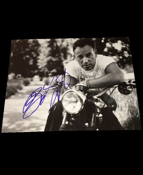 Bruce Springsteen Signed 11" x 14" Black & White Photo (BAS/Beckett Guaranteed)