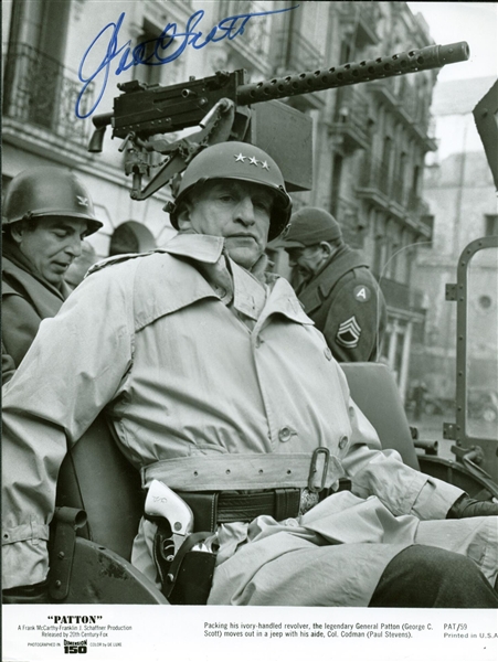 George C. Scott Signed 8" x 10" Promotional Patton Photograph (JSA)