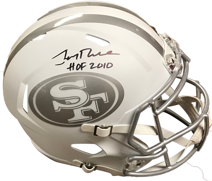 Jerry Rice Signed 49ers Ice Speed Full-Sized Helmet (PSA/DNA)