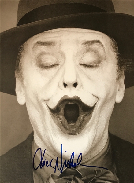 Jack Nicholson "The Joker" Signed 11"x 15" Herb Ritts Photo (Beckett/BAS Guaranteed)