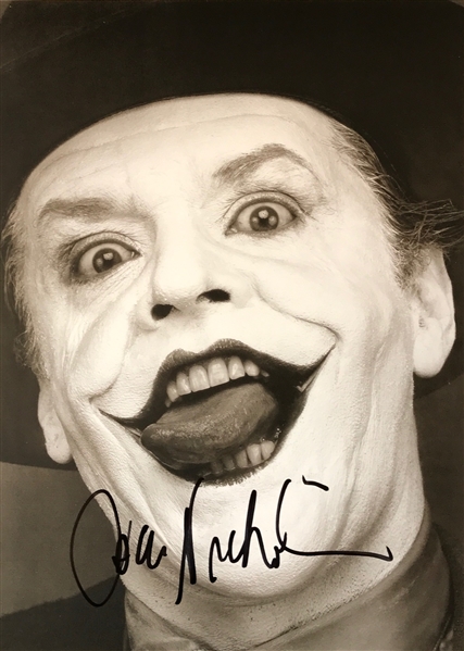 Jack Nicholson "The Joker" Signed 11"x15" Herb Ritts Photo (Beckett/BAS Guaranteed)