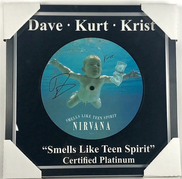 Nirvana: David Grohl & Krist Novoselic Dual Signed Rare "Smells Like Teen Spirit" Picture Album (JSA)