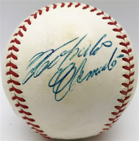 Roberto Clemente Exceptionally Fine Single Signed ONL Baseball (PSA/DNA)