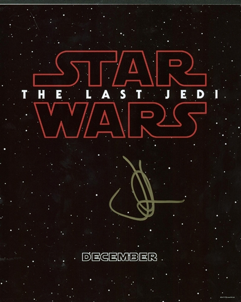 J.J Abrams Signed 8" x 10" Star Wars Promotional Flat (Beckett/BAS Guaranteed)