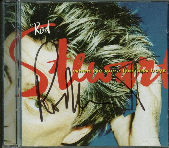 Rod Stewart Signed "When We Were the New Boys" CD Cover (Beckett/BAS Guaranteed)
