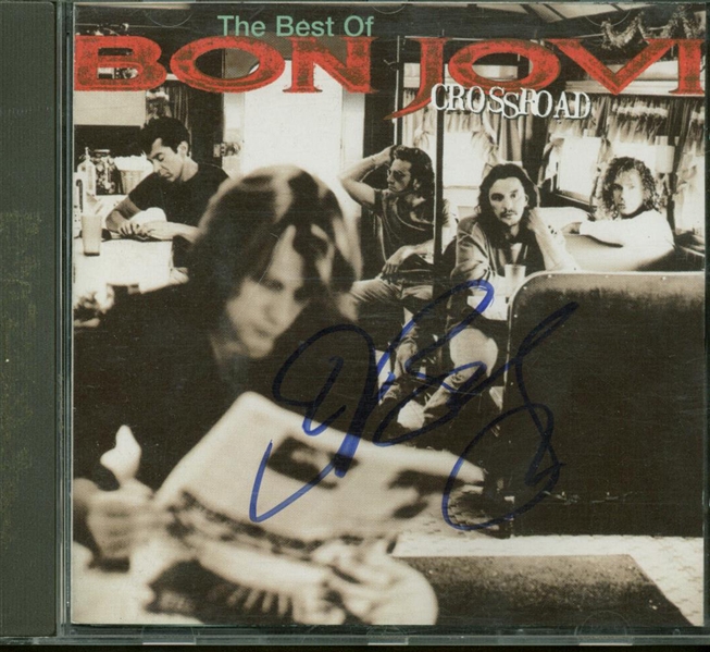 Bon Jovi Signed "Crossroads" CD Cover (Beckett/BAS Guaranteed)