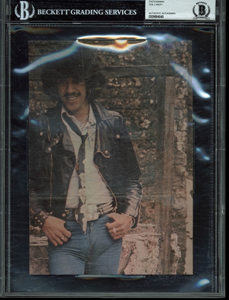 Thin Lizzy: Phil Lynott SCARCE Hand Signed 7" x 10" Photo - One of a Handful Known to Exist! (PSA/DNA)