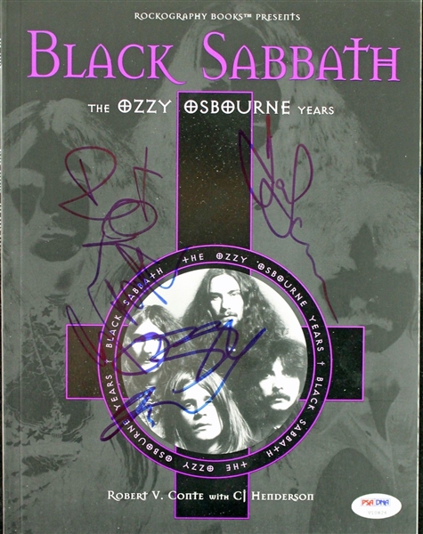 Black Sabbath: Band Signed 8" x 11" Program w/ Ozzy, Butler, Iommi & Ward (PSA/DNA)