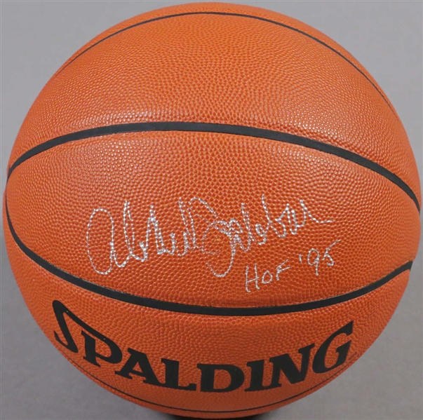 Kareem Abdul-Jabbar Signed Official NBA Basketball w/ Rare "HOF 95" Inscription (JSA)