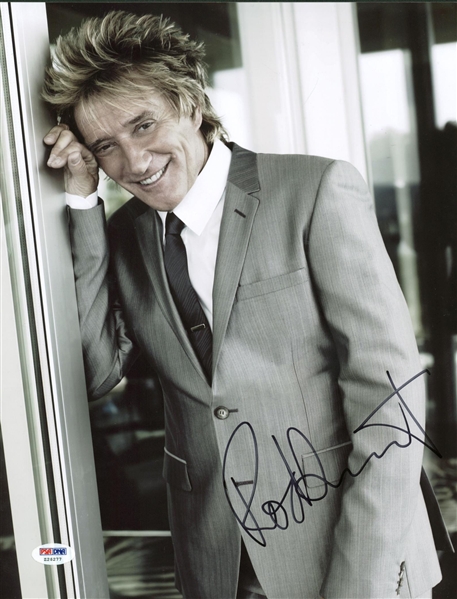 Rod Stewart Signed 11" x 14" Photograph (PSA/DNA)