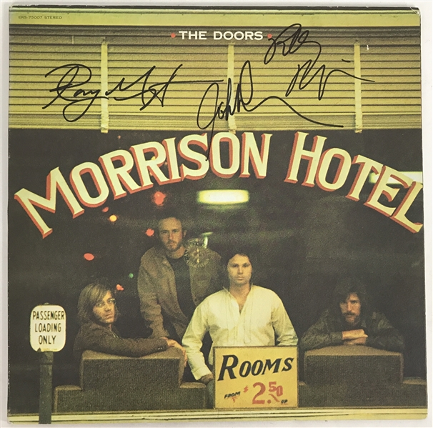 The Doors Group Signed "Morrison Hotel" Album (Beckett)