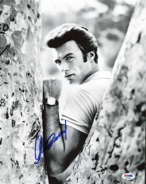 Clint Eastwood Signed 11" x 14" Black & White Photograph (PSA/DNA)