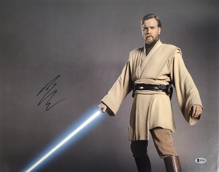 Ewan McGregor Signed 16" x 20" Color Star Wars Photograph (Beckett)