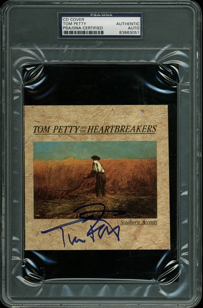 Tom Petty Signed "Southern Accents" CD Cover (PSA/DNA Encapsulated)