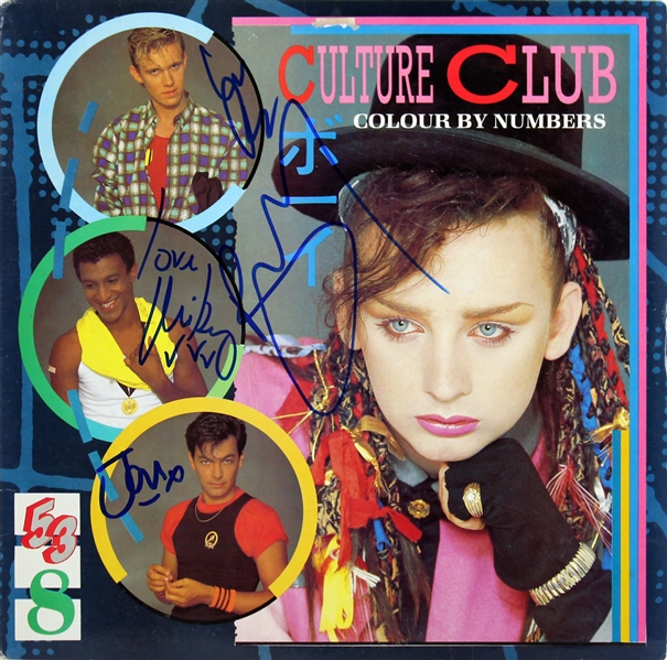 Boy George & The Culture Club Signed "Colour By Numbers" Album (JSA)