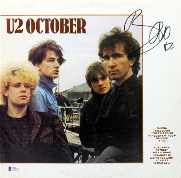 U2: Bono Signed "October" Record Album (BAS/Beckett)