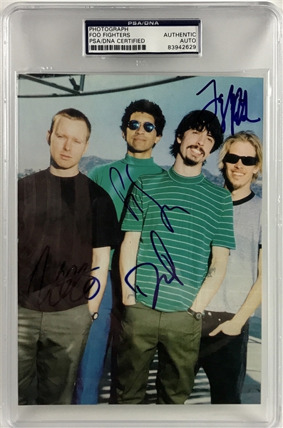 Foo Fighters Group Signed 5" x 7" Magazine Photograph w/ Rare c. 1997 Grouping! (PSA/DNA Encapsulated)
