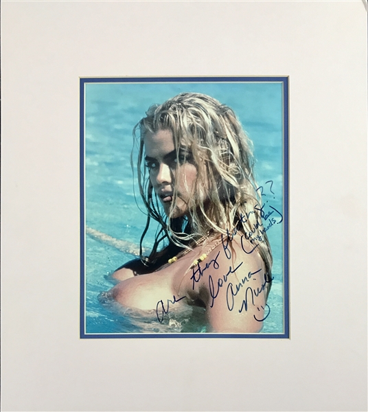 Anna Nicole Smith Signed 8" x 10" Nude Photograph w/ "Are They Floating?? Could Be My Hands" Inscription! (Beckett/BAS Guaranteed)