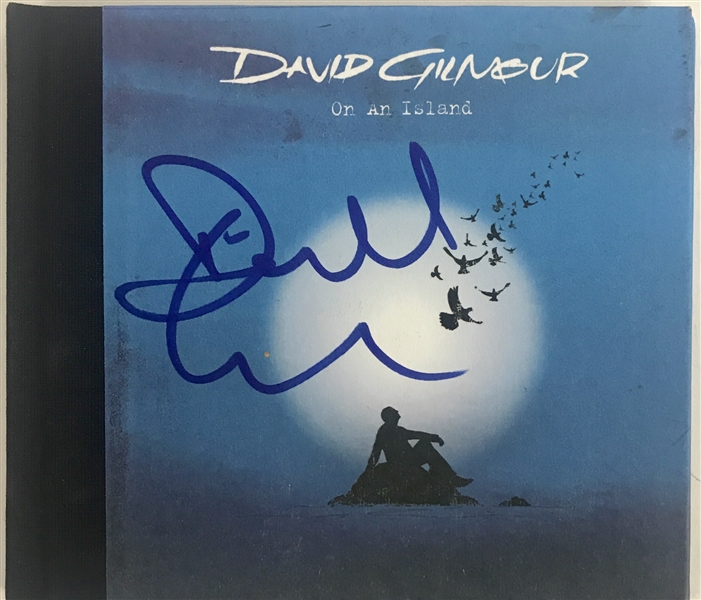 Pink Floyd: David Gilmour Signed "On An Island" CD Cover (Beckett/BAS Guaranteed)
