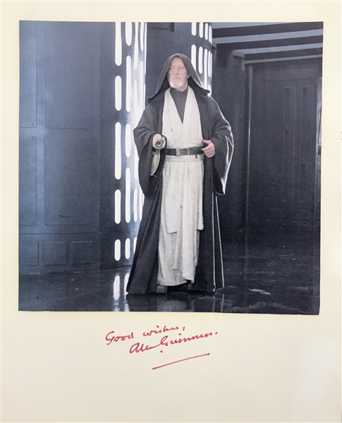 Star Wars: Alec Guinness Signed 8" x 10" Color Photograph Display (Beckett/BAS Guaranteed)