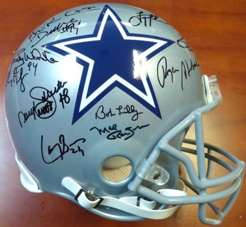 Cowboys Legends Multi-Signed Full-Size Helmet w/ 25 Signatures! (PSA/DNA)