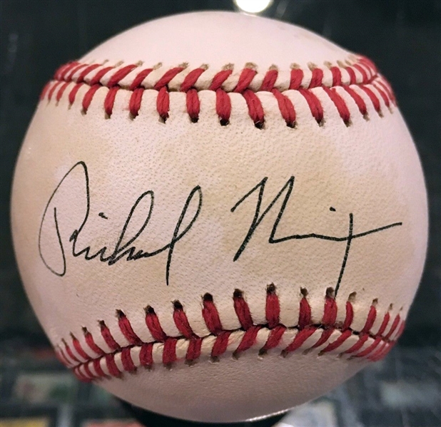 President Richard Nixon Signed ONL Baseball (JSA)