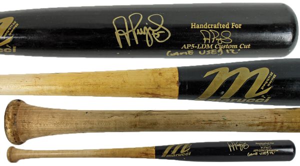 2012 Albert Pujols Game Used & Signed Marucci AP-5 Personal Model Baseball Bat - PSA/DNA Graded Game Used 9! (PSA/DNA & MLB)
