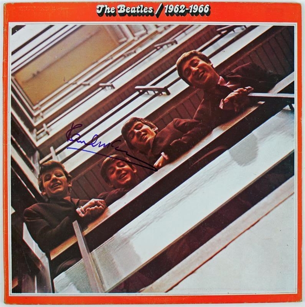 The Beatles: Paul McCartney Signed "The Beatles/1962-1966" Album Cover w/ Vinyl - PSA/DNA Graded GEM MINT 10!