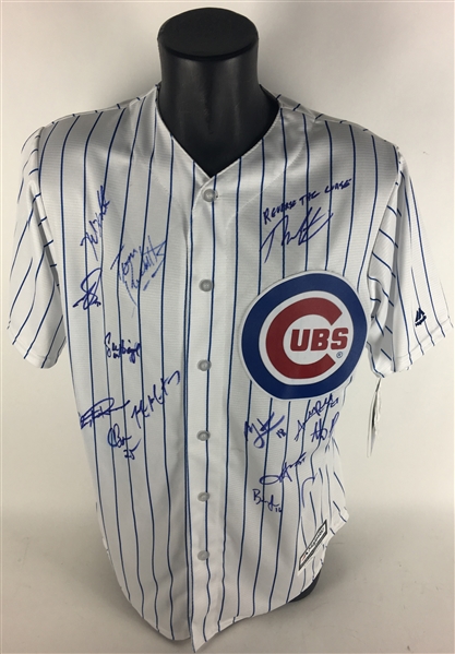 2016 W.S. Champion Chicago Cubs Team-Signed Jersey w/ Epstein, Maddon, Rizzo & Others! (PSA/DNA)