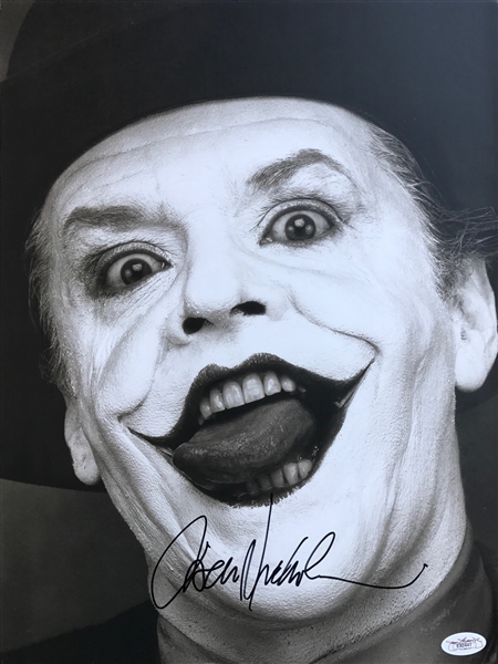 Jack Nicholson "The Joker" Signed 11"x 15" Herb Ritts Photo (JSA)