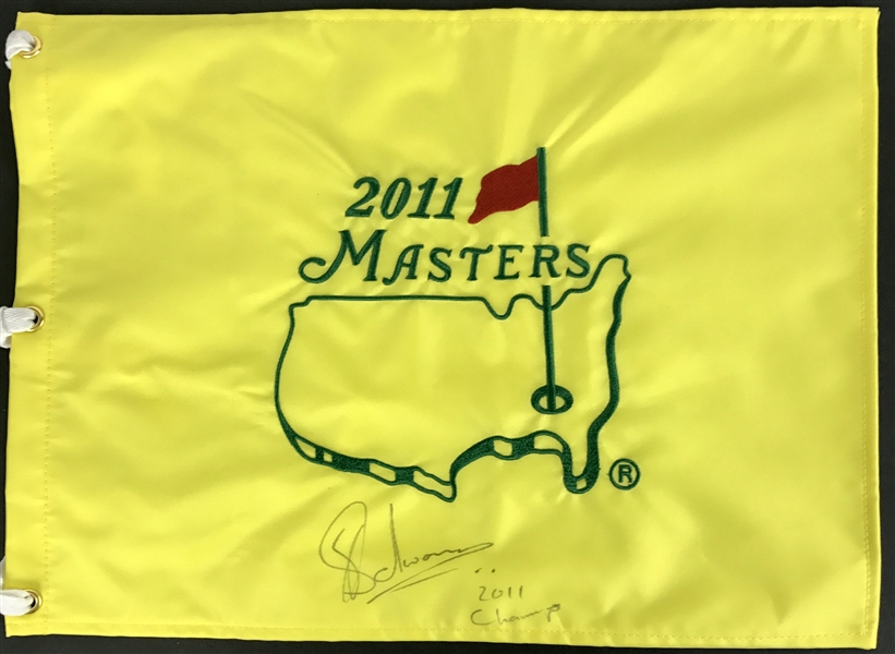 Carl Schwartzel Signed Masters Flag with "2011 Champ" Inscription (PSA/DNA)