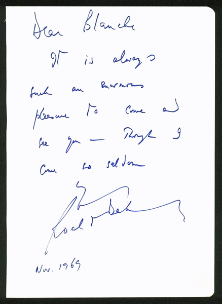 Roald Dahl Signed & Handwritten 1969 Letter (BAS/Beckett)