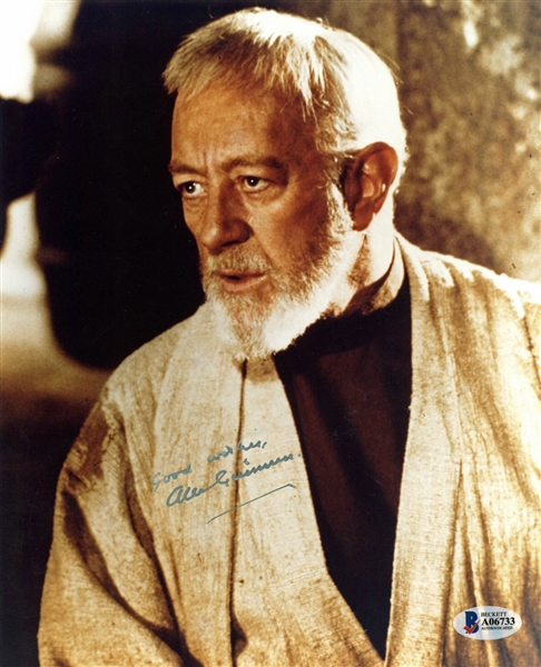 Star Wars: Alec Guinness Signed 8" x 10" Color Photograph as Obi-Wan Kenobi (BAS/Beckett)