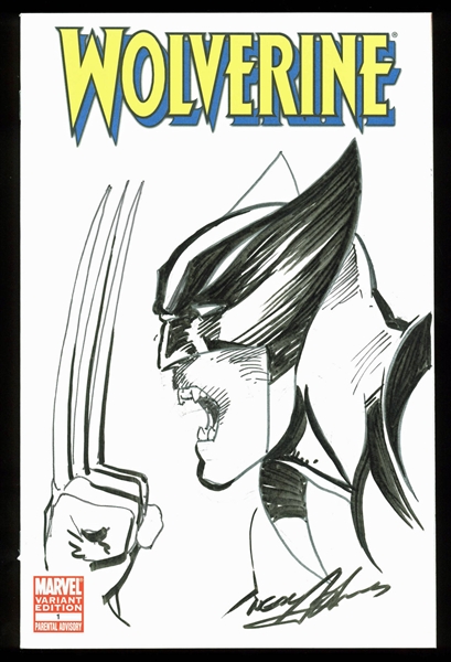 Neal Adams Signed "Wolverine" Variant Edition Comic Book w/ Hand-Drawn Sketch (BAS/Beckett)