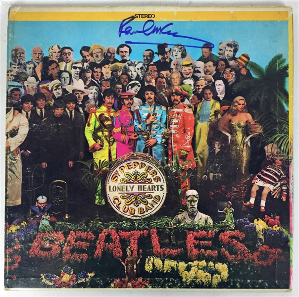 The Beatles: Paul McCartney Signed "Sgt. Peppers" Album with Superb Autograph (PSA/DNA)