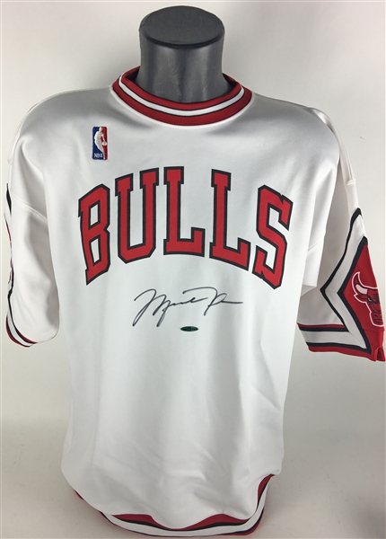 Michael Jordan Signed Personal Model Chicago Bulls Shooting Shirt (Upper Deck)