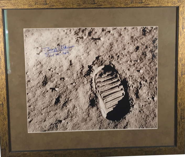 Buzz Aldrin Signed & Inscribed "July 20, 1969" Framed 16" x 20" Moon Photograph (Beckett/BAS Guaranteed)