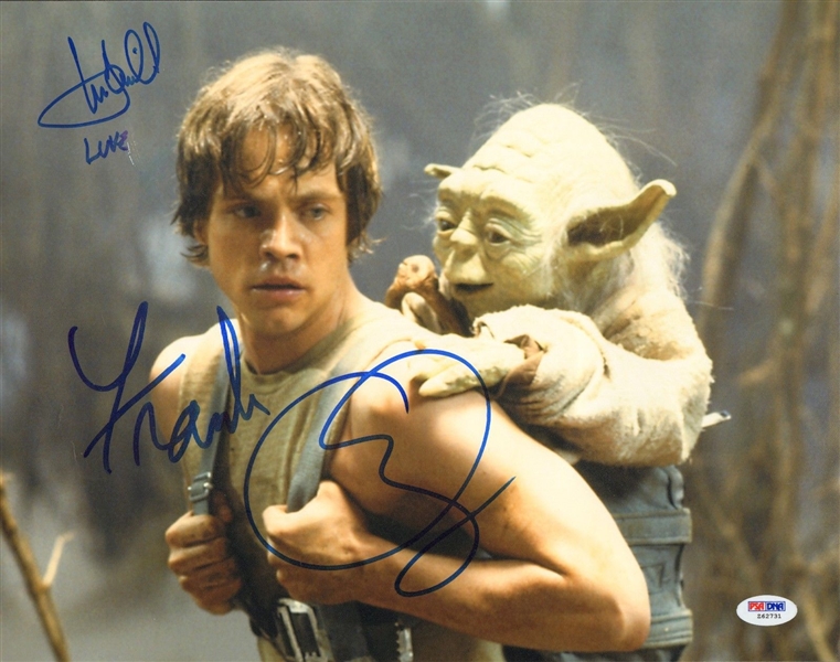 Star Wars: Mark Hamill & Frank Oz Dual-Signed 11" x 14" Photograph (PSA/DNA)
