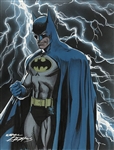 Batman: Neal Adams Incredible Fully Drawn & Colored 8.5" x 11" Sketch of Batman! (Beckett/BAS & Adams LOA)