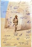 Star Wars Episode I: The Phantom Menace" Incredible Cast Signed 27" x 41" Movie Poster with 29 Autographs Including Rare Natalie Portman! (BAS/Beckett)