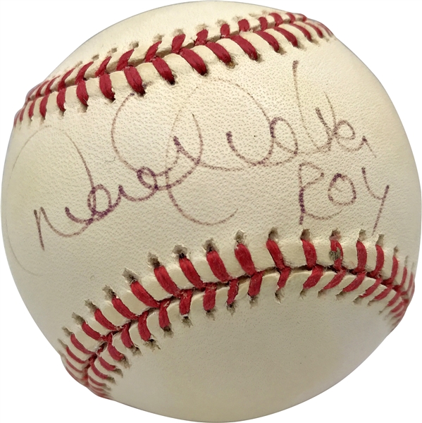 Derek Jeter Near-Mint Ltd. Ed. Vintage Signed OAL Baseball w/ "ROY" Inscription (JSA)
