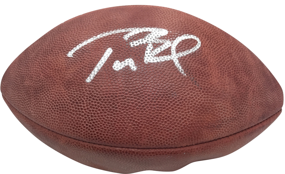Tom Brady Near-Mint Signed Super Bowl XXXIX Leather NFL Football (Beckett/BAS)