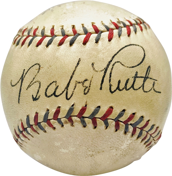 Babe Ruth Exceptionally Signed OAL 1931-34 Baseball (JSA)