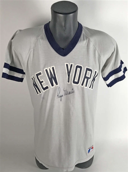 Roger Maris ULTRA-RARE Signed New York Yankees Jersey (PSA/DNA)