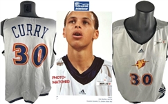 Stephen Curry First Ever NBA Game Worn 2009 Warriors Jersey w/ Exact Photo/Video Match! (Meigray)
